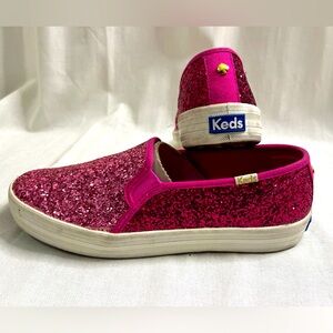 Kate Spade and Keds two tone pink tennis shoes
